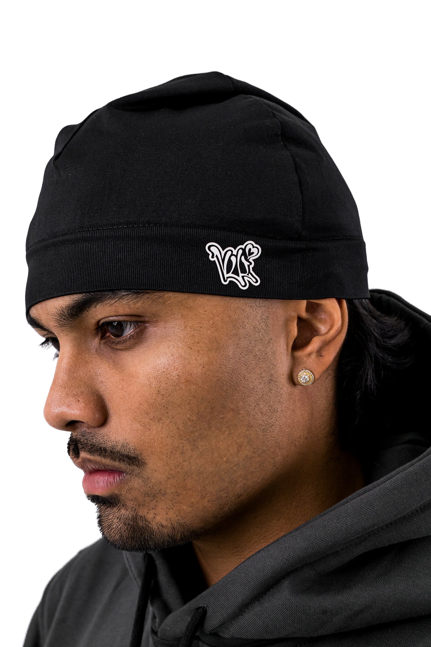 satin lined skully - black